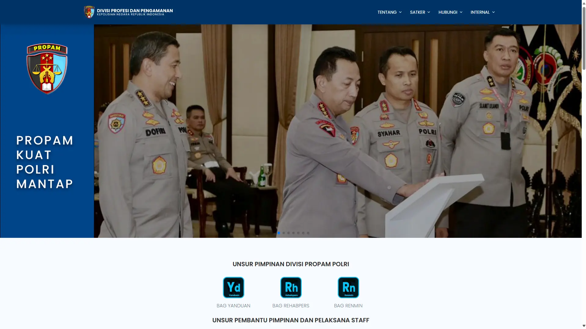 DIVPROPAM - Landing Page